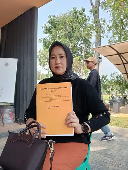 serah terima sertifikat nuansa alam