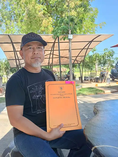 serah terima sertifikat nuansa alam