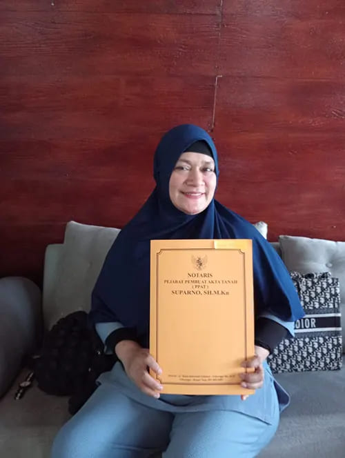 serah terima sertifikat nuansa alam