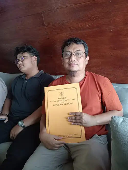 serah terima sertifikat nuansa alam